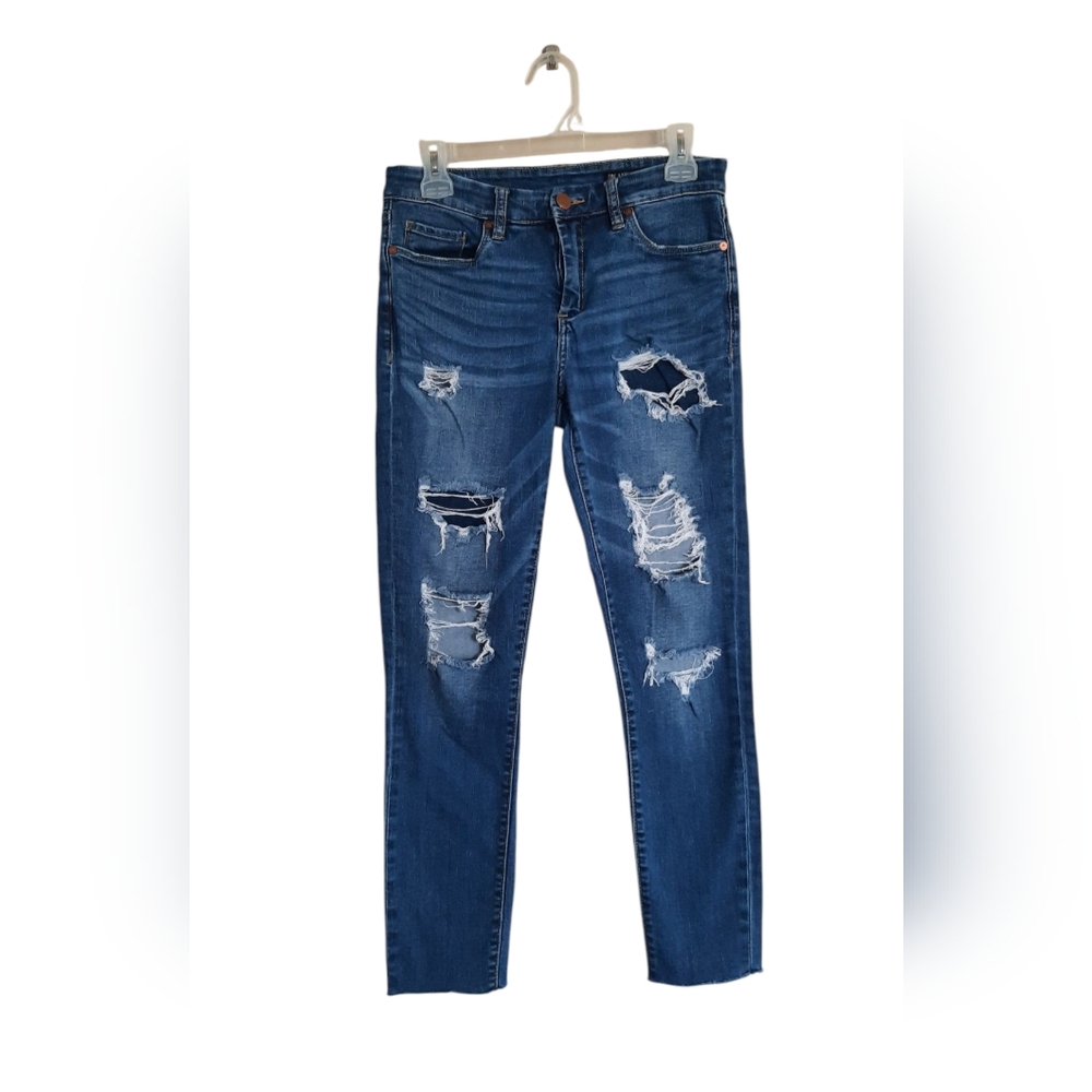 Blank NYC Distressed Jeans Crop Skinny